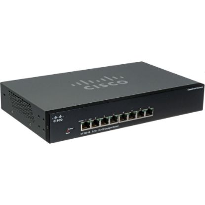 Picture of SRW208-K9-NA Cisco SF300-08 8-Ports 10/100 Managed Switch | Refurbished