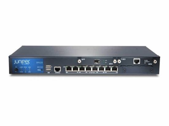 Picture of SRX220H2 Juniper SRX220 Services Gateway Security Appliance. Refurbished.