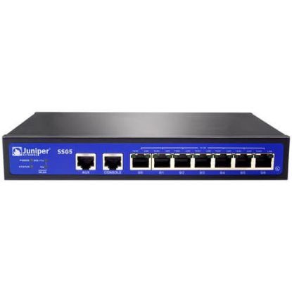 Picture of SSG-5-SH Juniper Secure Services Gateway 5 with RS-232 Aux backup, 256 MB memory. Refurbished.