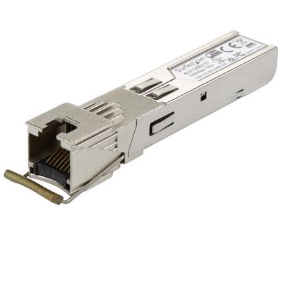 Picture of StarTech 453154B21ST 1Gbps 1000Base-T Copper 100m RJ-45 Connector SFP Transceiver Module | New Retail Factory Sealed