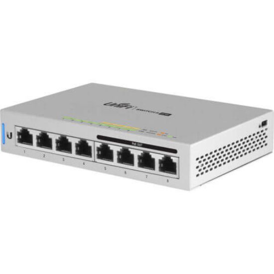 Picture of US-8-60W Ubiquiti Unifi Ports Switch 8 Managed Expansion Slot Details | New Bulk Pack