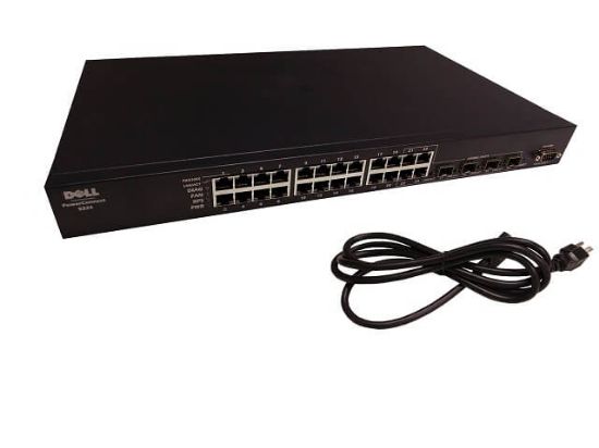Picture of WF579 Dell Powerconnect 5324 24 Port Gigabit Ethernet Switch. Refurbished.