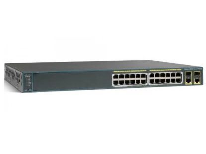Picture of WS-C2960+24PC-S Cisco Catalyst Managed 24 Ports Ethernet Switch | Refurbished