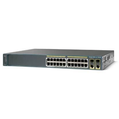 Picture of WS-C2960+24TC-L Cisco Catalyst 24 Ports Ethernet Managed Switch | Refurbished