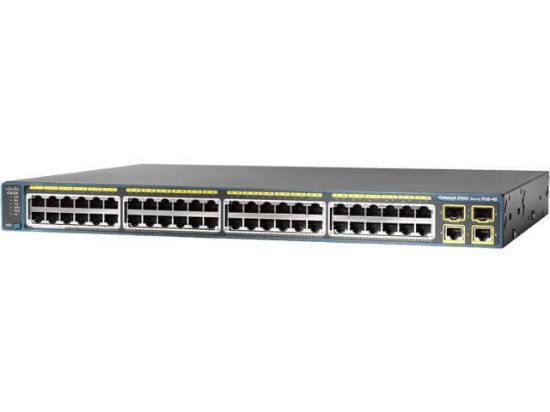 Picture of WS-C2960+48TC-S Cisco Catalyst 2960 Plus 48 10/100 + 2 T/SFP LAN Lite | Refurbished