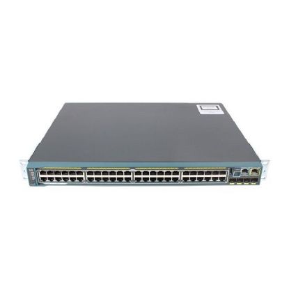 Picture of WS-C2960-48PST-S Cisco Catalyst 2960 48-Ports 10/100 PoE + 2-Port 1000Base-T +2 SFP LAN Lite Image | Refurbished