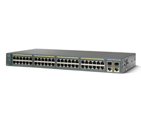 Picture of WS-C2960-48TC-S Cisco Catalyst 2960 48-Ports 10/100 + 2T/SFP LAN Lite Image | Refurbished
