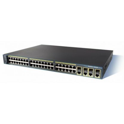 Picture of WS-C2960G-48TC-L Cisco Catalyst 2960 48-Ports 10/100/1000, 4 T/SFP LAN Base Image | Refurbished