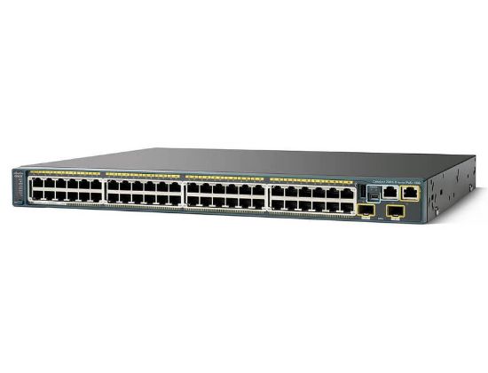 Picture of WS-C2960S-48TS-S Cisco Catalyst 2960S 48-Ports GigE, 2 x SFP LAN Lite | Refurbished
