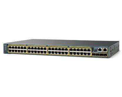 Picture of WS-C2960S-F48TS-S Cisco Catalyst 2960-SF 48-Ports FE, 2 x SFP, LAN Lite | Refurbished