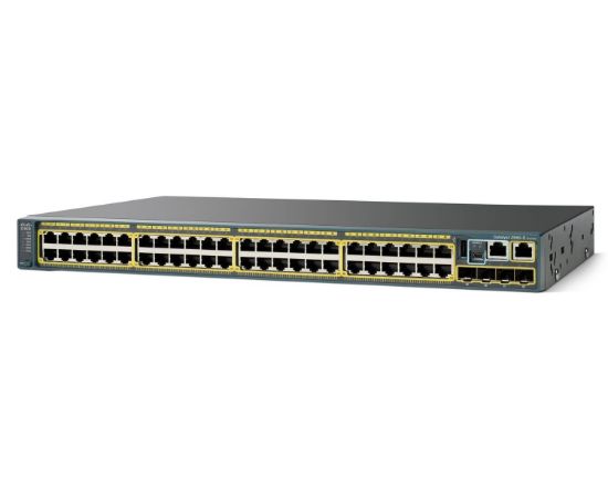 Picture of WS-C2960S-F48TS-S Cisco Catalyst 2960-SF 48-Ports FE, 2 x SFP, LAN Lite | Refurbished