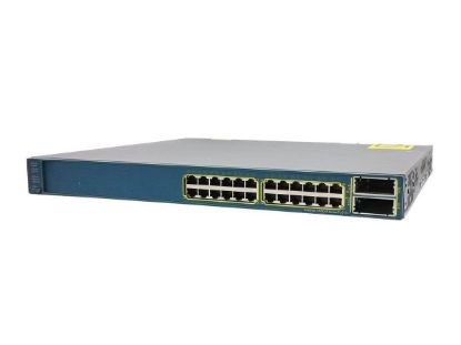 Picture of WS-C3560E-24PD-E Cisco Catalyst 24 Ports Ethernet Switch. Refurbished.