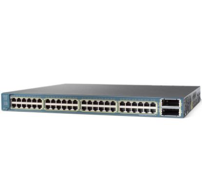 Picture of WS-C3560E-48PD-SF Cisco Catalyst 3560E 48 Ports PoE Gigabit Ethernet Switch | Refurbished
