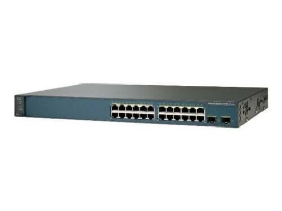 Picture of WS-C3560V2-24TS-S Cisco Catalyst 3560v2 24 10/100 + 2 SFP + IPB (Standard) Image | Refurbished