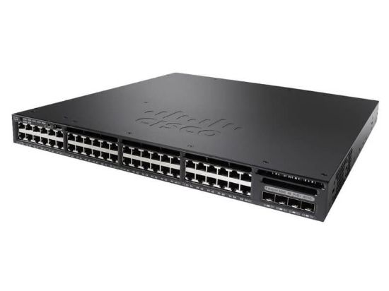 Picture of WS-C3650-48TS-S Cisco Catalyst 3650 48 Ports Data 4x1G Uplink IP Base | Refurbished