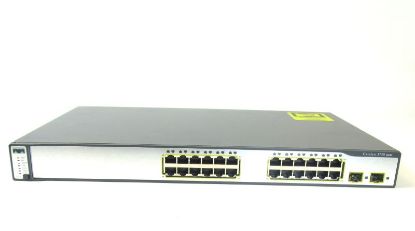 Picture of WS-C3750-24TS-S Cisco Catalyst 3750 24 Ports Ethernet Switch | Refurbished