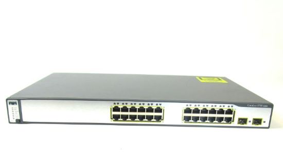 Picture of WS-C3750-24TS-S Cisco Catalyst 3750 24 Ports Ethernet Switch | Refurbished