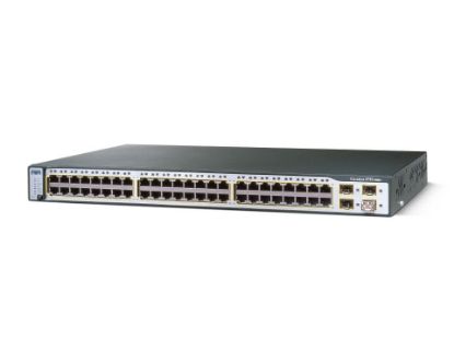 Picture of WS-C3750-48TS-E Cisco Catalyst 3750 48 10/100 + 4 SFP Enhanced Multilayer Image | Refurbished