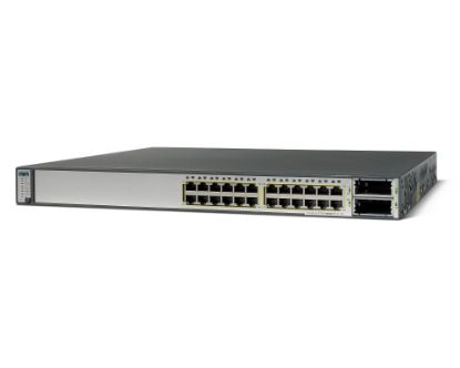 Picture of WS-C3750E-24TD-SD Cisco Catalyst 3750E-24 Ports Managed Switch | Refurbished