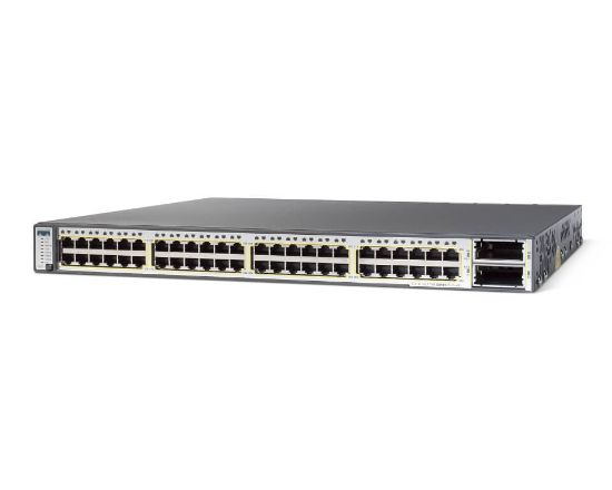 Picture of WS-C3750E-48TD-S Cisco Catalyst Managed L3 Switch 48 Ethernet Ports & 2 X2 Ports | Refurbished