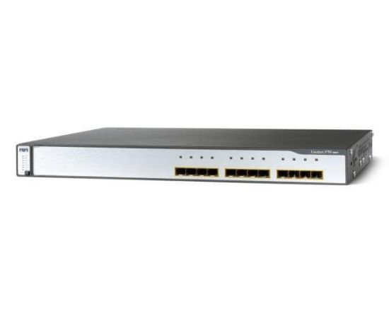 Picture of WS-C3750G-12S-SD Cisco Catalyst 12 Ports Manageable Switch | Refurbished