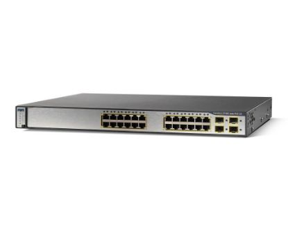 Picture of WS-C3750G-24PS-E Cisco Catalyst 24 Ports Ethernet Switch | Refurbished