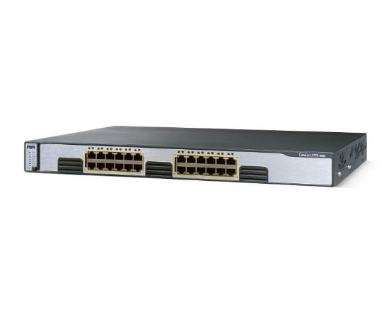 Picture of WS-C3750G-24T-S Cisco Catalyst 3750G 24 Ports Ethernet Switch | Refurbished