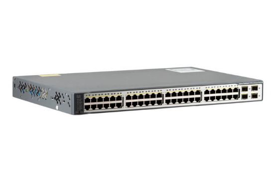 Picture of WS-C3750V2-48PS-S Cisco Catalyst 3750V2 48 10/100 PoE + 4 SFP Standard Image | Refurbished