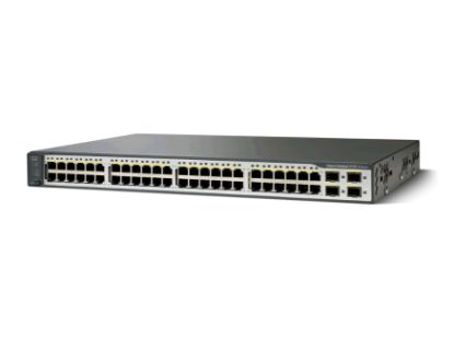 Picture of WS-C3750V2-48TS-S Cisco Catalyst 3750V2 48 10/100 + 4 SFP Standard Image | Refurbished
