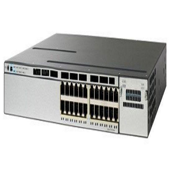 Picture of WS-C3750X-24T-S Cisco Catalyst 3750X 24 Ports Data IP Base | Refurbished