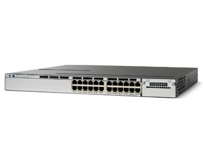 Picture of WS-C3750X-24U-E Cisco Catalyst L3 Managed Switch 24 X 10/100/1000 (UPOE) Rack-Mountable | Refurbished