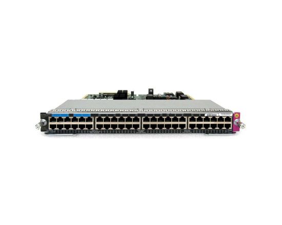 Picture of WS-X4748-12X48U+E Cisco Catalyst 4500E Series 48-Port UPOE with 12x multigigabit Ports and 36x 10/100/1000 (RJ-45) Ports. Refurbished.