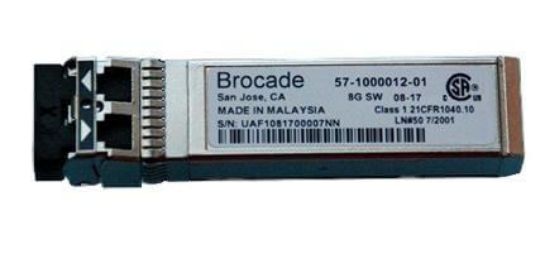 Picture of XBR-000147 Brocade SFP Mini-GBIC Transceiver Module Plug-In Module. New Bulk Pack.