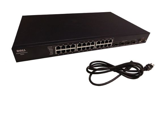 Picture of Y4657 Dell Powerconnect 5324 24 Port Gigabit Ethernet Switch. Refurbished.