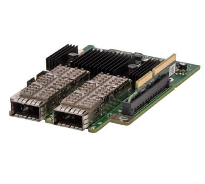 Picture of Y5WKX Dell Mellanox Cx3 Vpi Dual Port QSFP Mezzanine Card For Poweredge C6320/Fc430 Two Quad Small Form Factor Pluggable Transceiver Slots. Refurbished.