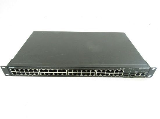 Picture of YJ045 Dell Powerconnect 3348 48-Ports Rack Mountable Switch Managed Stackable. Refurbished.