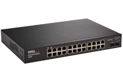 Picture of YJ297 Dell Powerconnect 2724 24-Port GB Ethernet Managed Switch. Refurbished.
