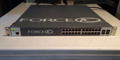 Picture of ​S25-01-GE-24V Dell/Force10 Networks Gigabit Ethernet Switch 24-Port 10/100/1000base-T Chassis With 4 SFP Ports, 2 Modular Slots 1AC+ 1 DC Power Supply. New Bulk Pack.
