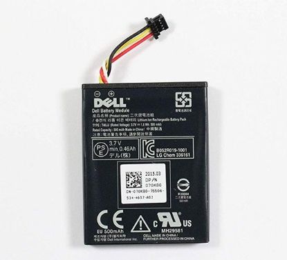 Picture of 00H21G Dell Perc Raid Battery With Cable IBBU07 Used For Megaraid SAS Controller. New Bulk Pack.