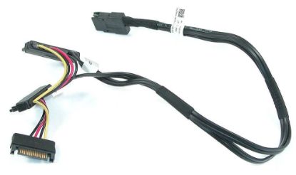 Picture of 0T3F4V Dell PERC Mini SAS To 2 Dual SAS And Power Cable. New Bulk Pack.