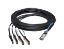 Picture of 470-AAXG Dell 40GBE Qsfp+ To 4X 10GBE SFP+ 3M Passive Copper Breakout Cable. Refurbished.