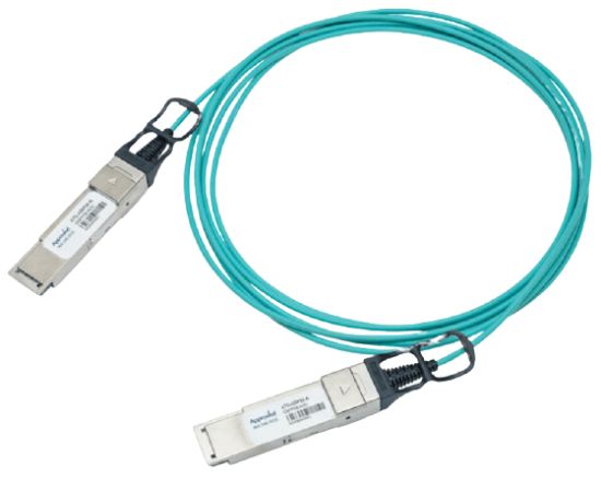 Picture of 470-ABPM Dell 10m Qsfp28 To Qsfp28 100GBE Active Optical Cable. New Bulk Pack.