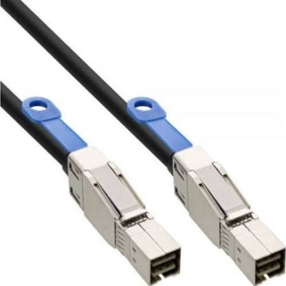 Picture of 56R7M Dell 2M External SAS Cable, 12GB/S, HD Mini SAS, SFF-8644 Both End. Refurbished.