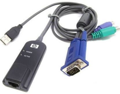 Picture of 580649-001 HP KVM Console PS2/USB Cable. Refurbished.