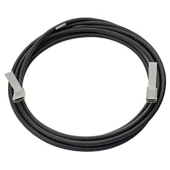 Picture of 720202-B21 HP 5M 40GBPS Direct Attach Copper Cable QSFP+ TO QSFP+. New Bulk Pack.