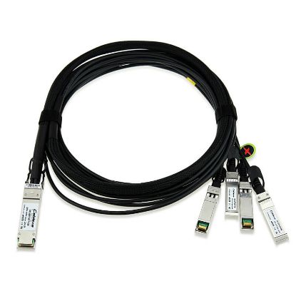 Picture of 721064-B21 HP 40G QSFP+ To 4X10G SFP+ 3M DC Cable. New Bulk Pack.