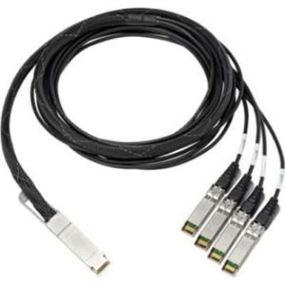 Picture of 721068-B21 HP SPS-Cbl Assy 40G QSFP+To 4X10GSFP+DAC 5M. New Bulk Pack.