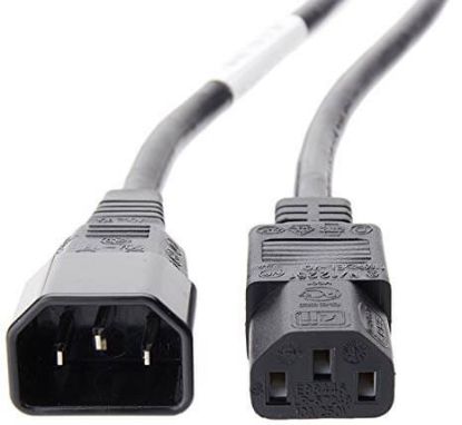 Picture of AF573A HP 2m 10A C13-C14 Jumper Power Cord. Refurbished.