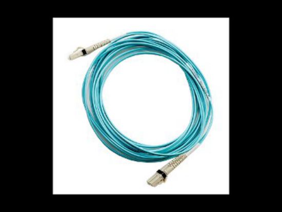 Picture of AJ834A HP 1M LC-LC Multi-mode OM3 Fiber Channel Cable. New Bulk Pack.