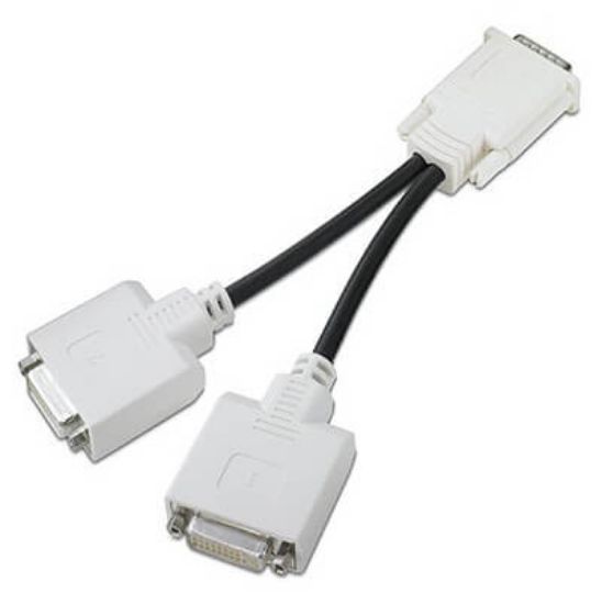 Picture of DL139A HP DVI Y Cable DMS-59 TO Dual DVI Connectors. Refurbished.